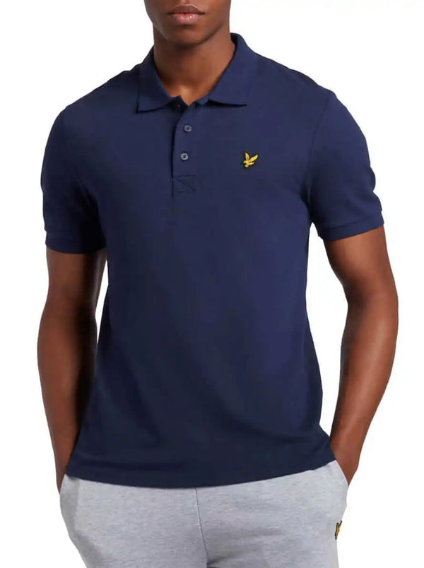 Lyle & Scott Plain Polo Shirt Dark Navy - Shirts & Tops