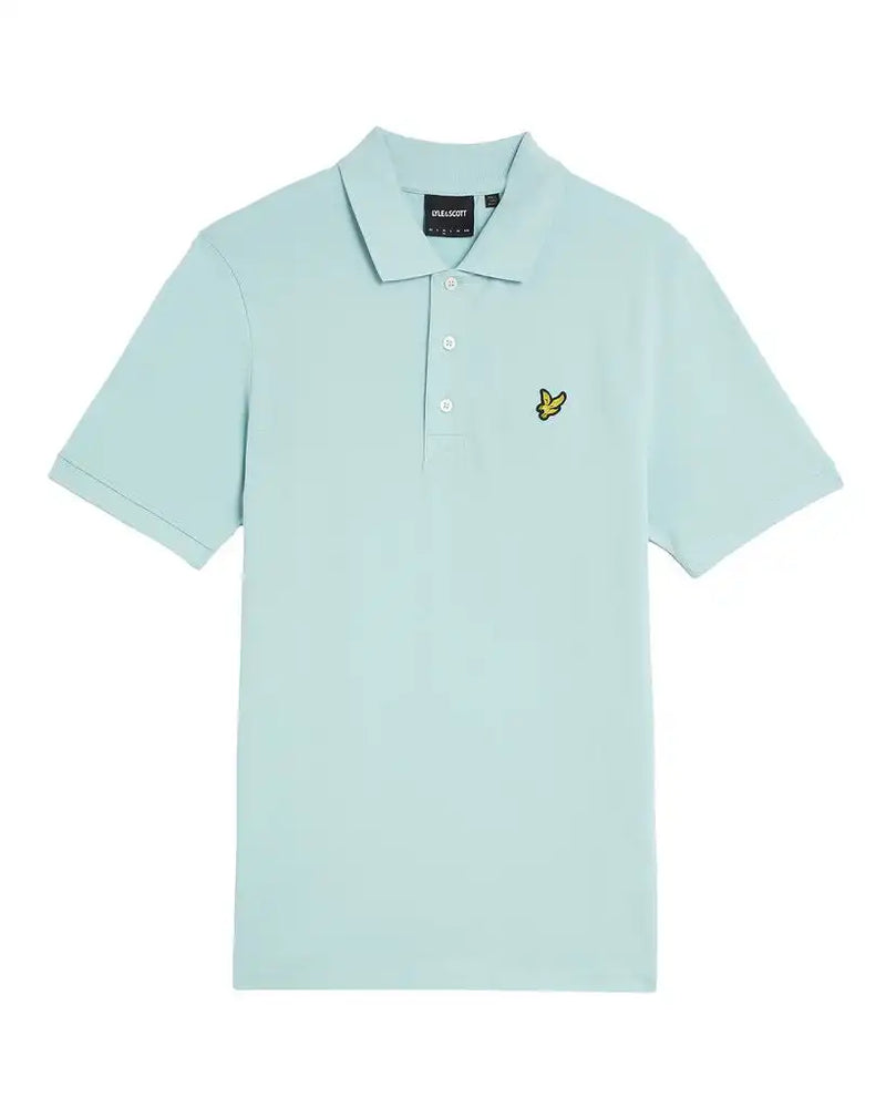 Lyle & Scott Mens Plain Polo Shirt Future Blue Northern Ireland