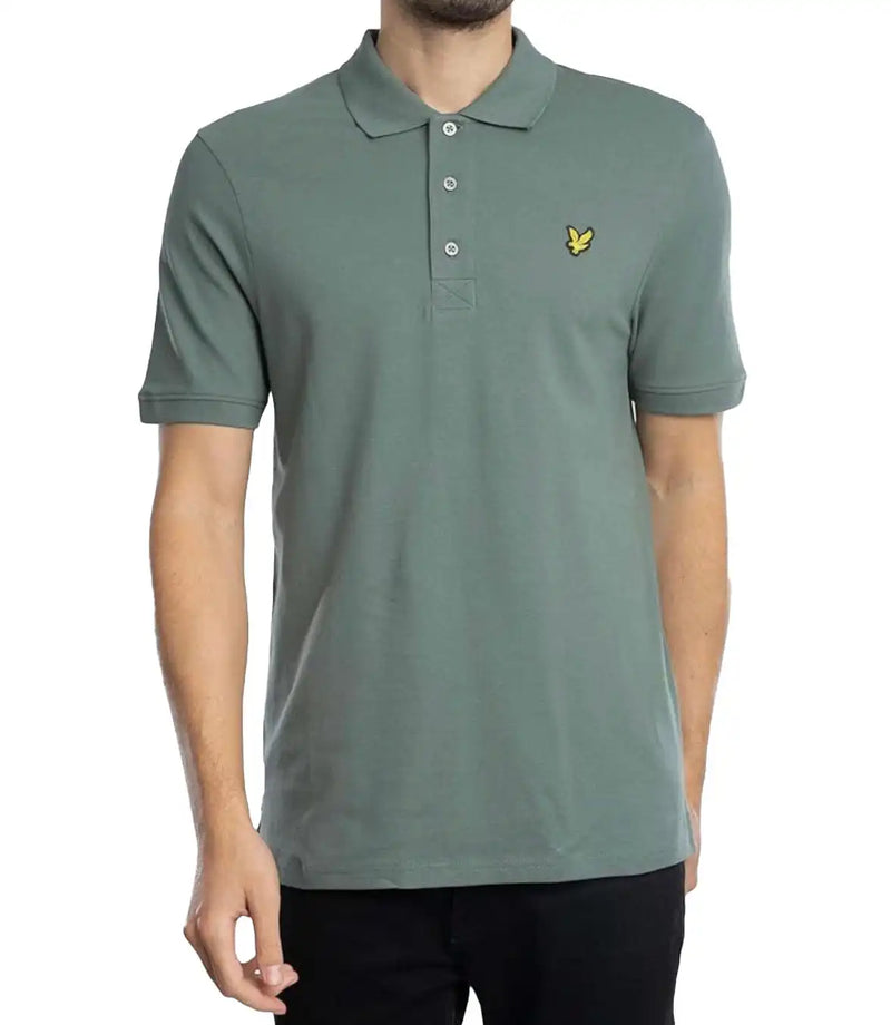 Lyle & Scott Mens Plain Polo Shirt Green Mercurial Northern Ireland