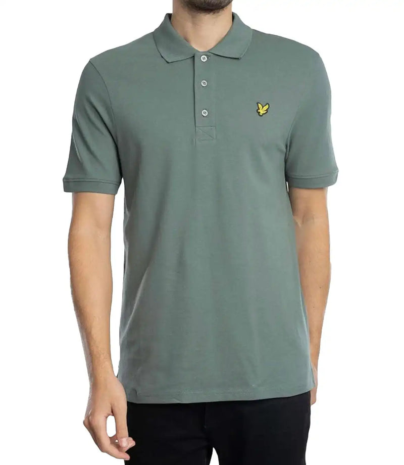 Lyle & Scott Mens Plain Polo Shirt Green Mercurial Northern Ireland