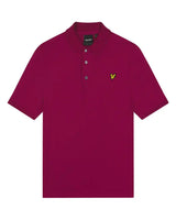 Lyle & Scott Mens Plain Polo Shirt Rich Burgundy Northern Ireland