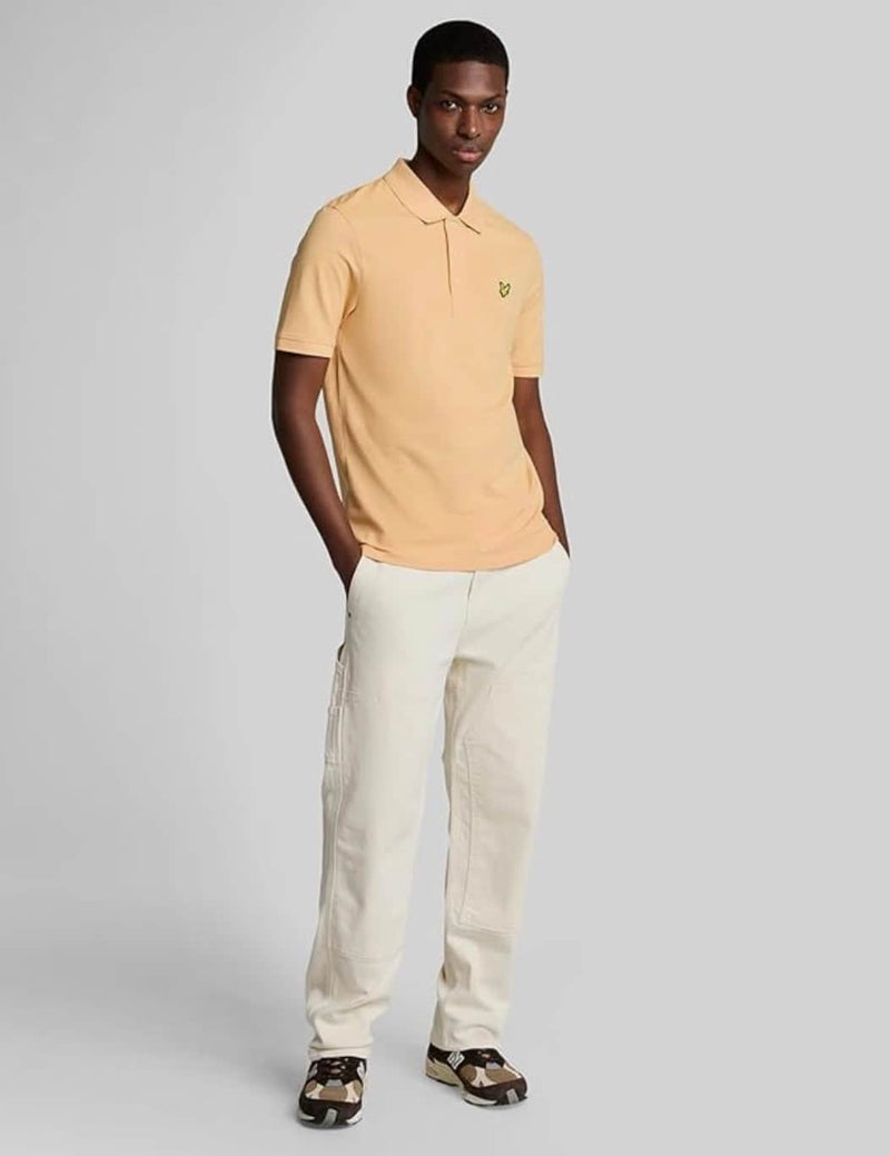 Lyle & Scott Mens Plain Polo Shirt Sherbet Northern Ireland Belfast