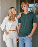 Lyle & Scott Mens Plain T-Shirt Everglade Green Northern Ireland