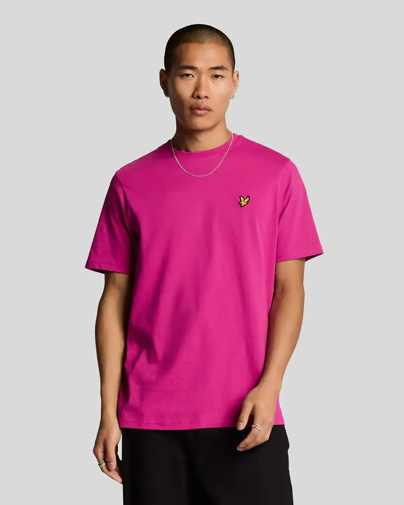 Lyle & Scott Mens Plain T-Shirt Fuchsia Northern Ireland Belfast