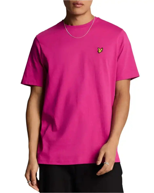 Lyle & Scott Mens Plain T-Shirt Fuchsia Northern Ireland Belfast