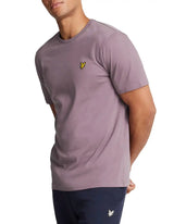 Lyle & Scott Mens Plain T-Shirt Highland Mauve Northern Ireland