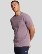 Lyle & Scott Mens Plain T-Shirt Highland Mauve Northern Ireland