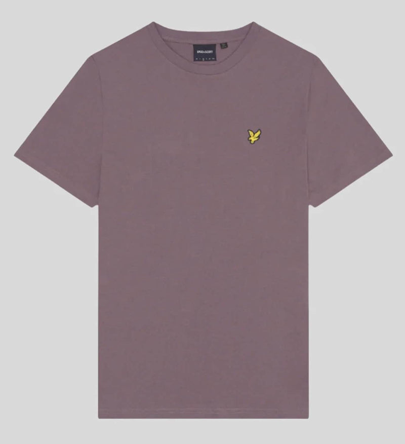 Lyle & Scott Mens Plain T-Shirt Highland Mauve Northern Ireland