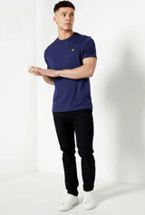 Lyle & Scott Plain T-Shirt Navy - Shirts & Tops