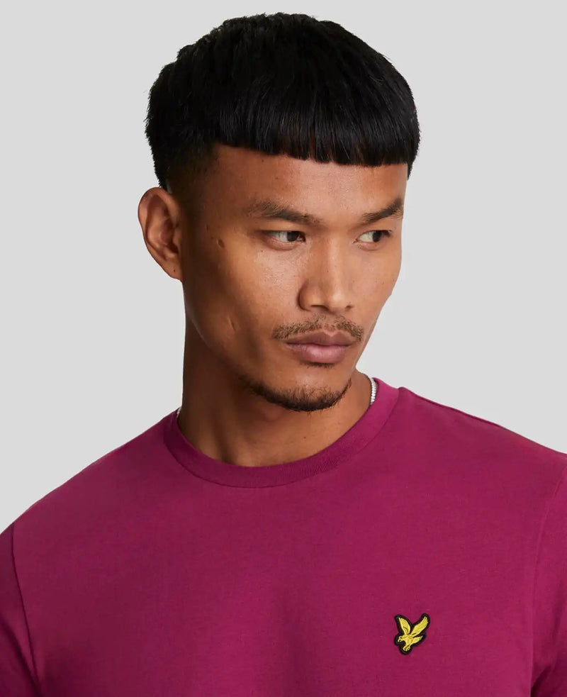 Lyle & Scott Men’s Plain T-Shirt Rich Burgundy Northern Ireland