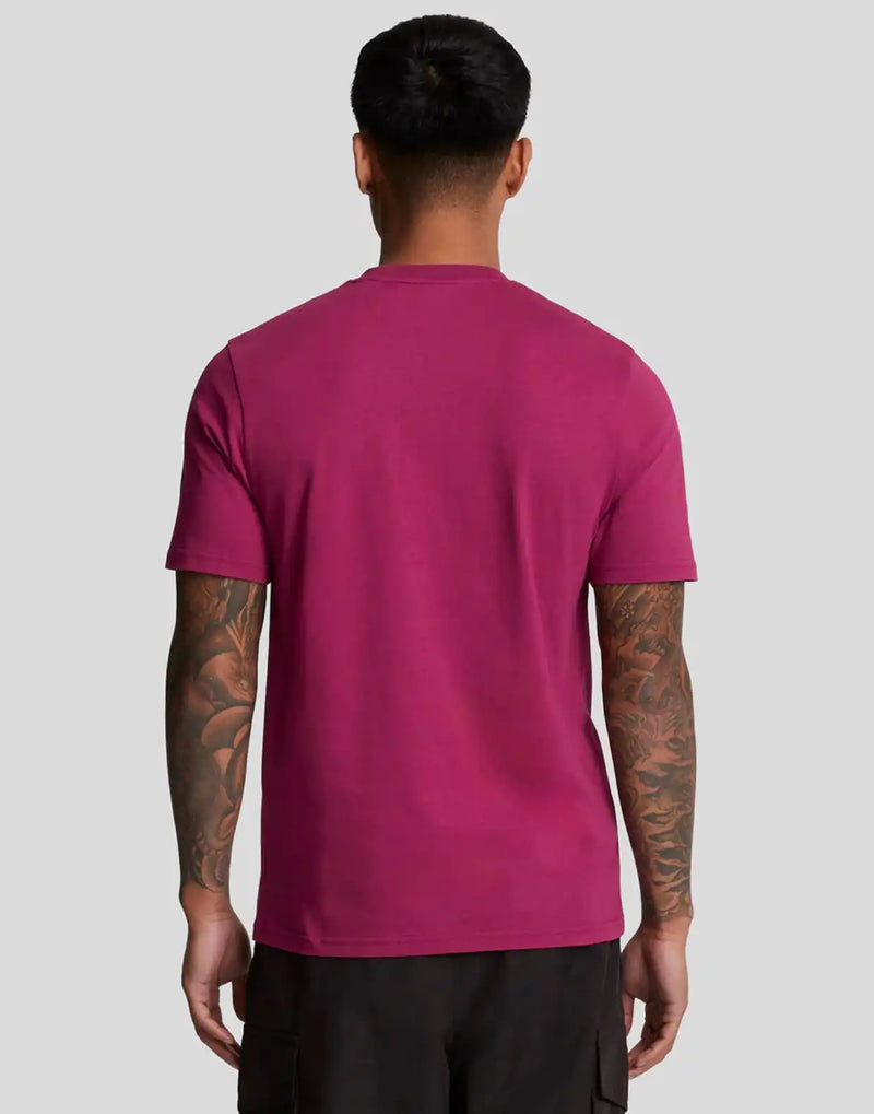 Lyle & Scott Men’s Plain T-Shirt Rich Burgundy Northern Ireland