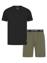 Lyle & Scott Mens Pyjamas Set Charlie Black/Beetle Northern Ireland