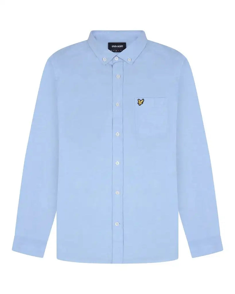 Lyle & Scott Mens Regular Fit Oxford Shirt Riviera Blue Northern