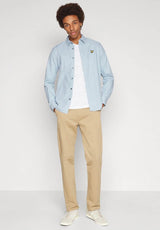Lyle & Scott Mens Shepherd Check Shirt Slate Blue/White Northern