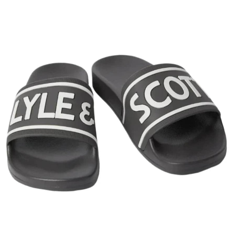 Lyle & Scott Mens Sliders Gunmetal Northern Ireland Belfast