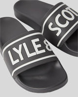 Lyle & Scott Mens Sliders Gunmetal Northern Ireland Belfast