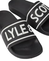 Lyle & Scott Mens Sliders Jet Black Northern Ireland Belfast