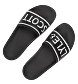 Lyle & Scott Mens Sliders Jet Black Northern Ireland Belfast