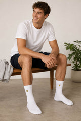 Lyle & Scott Mens Socks 3 Pack Hamilton White/Grey/Navy Northern
