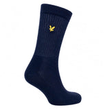 Lyle & Scott Mens Socks 3 Pack Hamilton White/Grey/Navy Northern