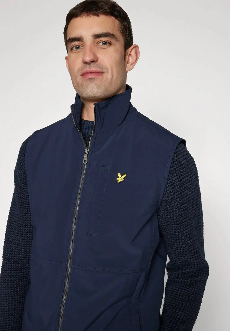 Lyle & Scott Mens Softshell Gilet Dark Navy Northern Ireland Belfast