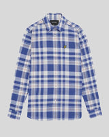 Lyle & Scott Mens Spring Tartan Shirt Now Blue Northern Ireland