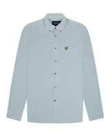 Lyle & Scott Mens Stripe Oxford Shirt Court Green/White Northern