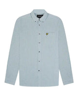Lyle & Scott Mens Stripe Oxford Shirt Court Green/White Northern