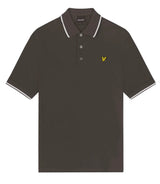Lyle & Scott Men’s Tipped Polo Shirt Gunmetal/White Northern