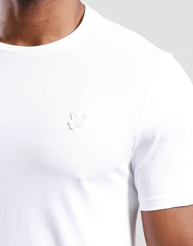 Lyle & Scott Mens Tonal Eagle T-Shirt White Northern Ireland Belfast