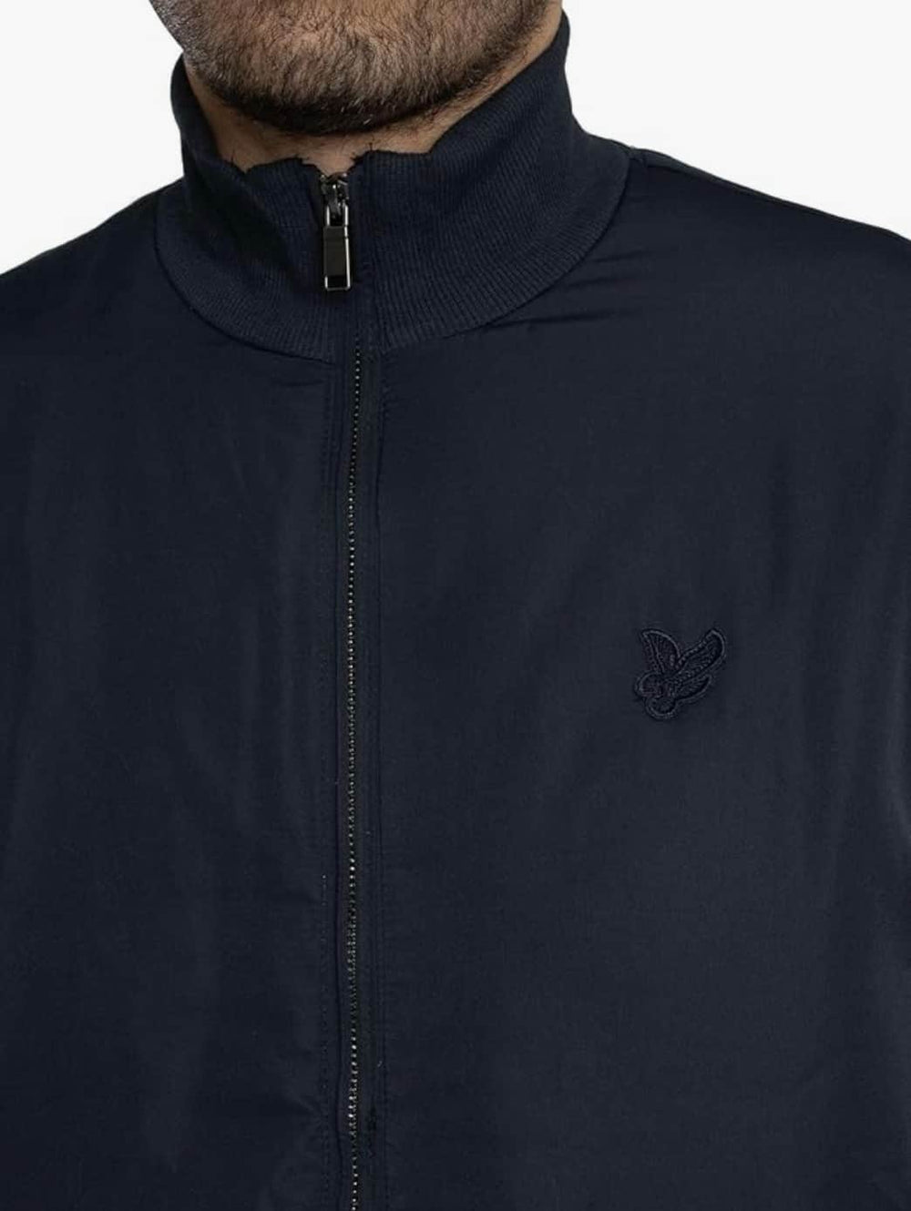Lyle & Scott Mens Tonal Hybrid Jacket Dark Navy