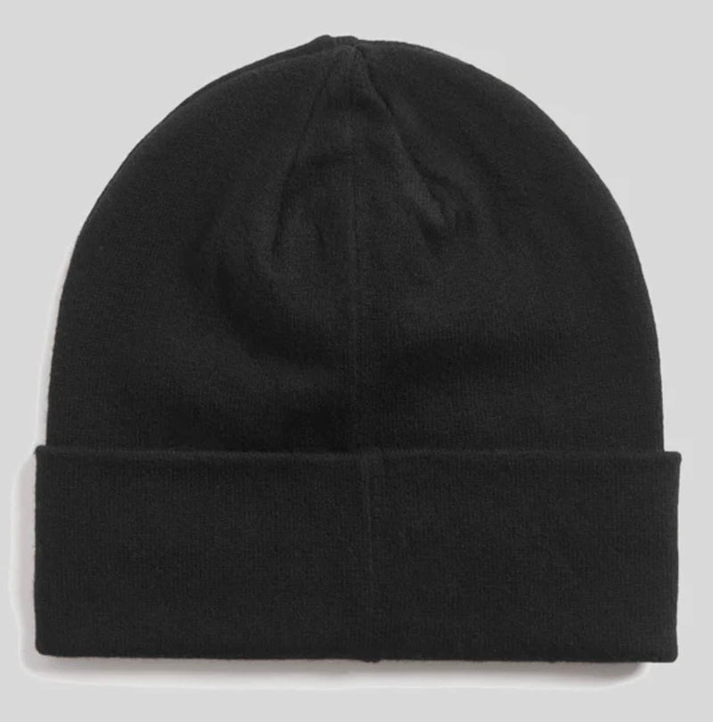 Lyle & Scott Merino Wool Blend Beanie Hat Black Northern Ireland