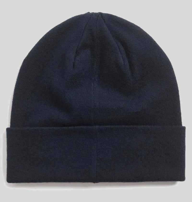 Lyle & Scott Merino Wool Blend Beanie Hat Dark Navy Northern Ireland