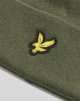 Lyle & Scott Merino Wool Blend Beanie Hat Deep Depths Northern