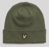 Lyle & Scott Merino Wool Blend Beanie Hat Deep Depths Northern