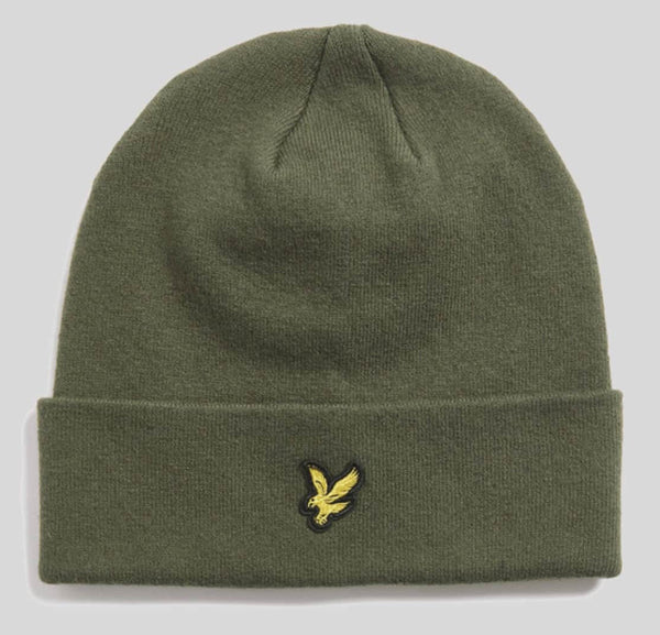 Lyle & Scott Merino Wool Blend Beanie Hat Deep Depths Northern