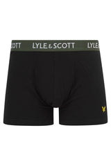 Lyle & Scott Miller 5 Pack Boxer Briefs Black Multi Waistband