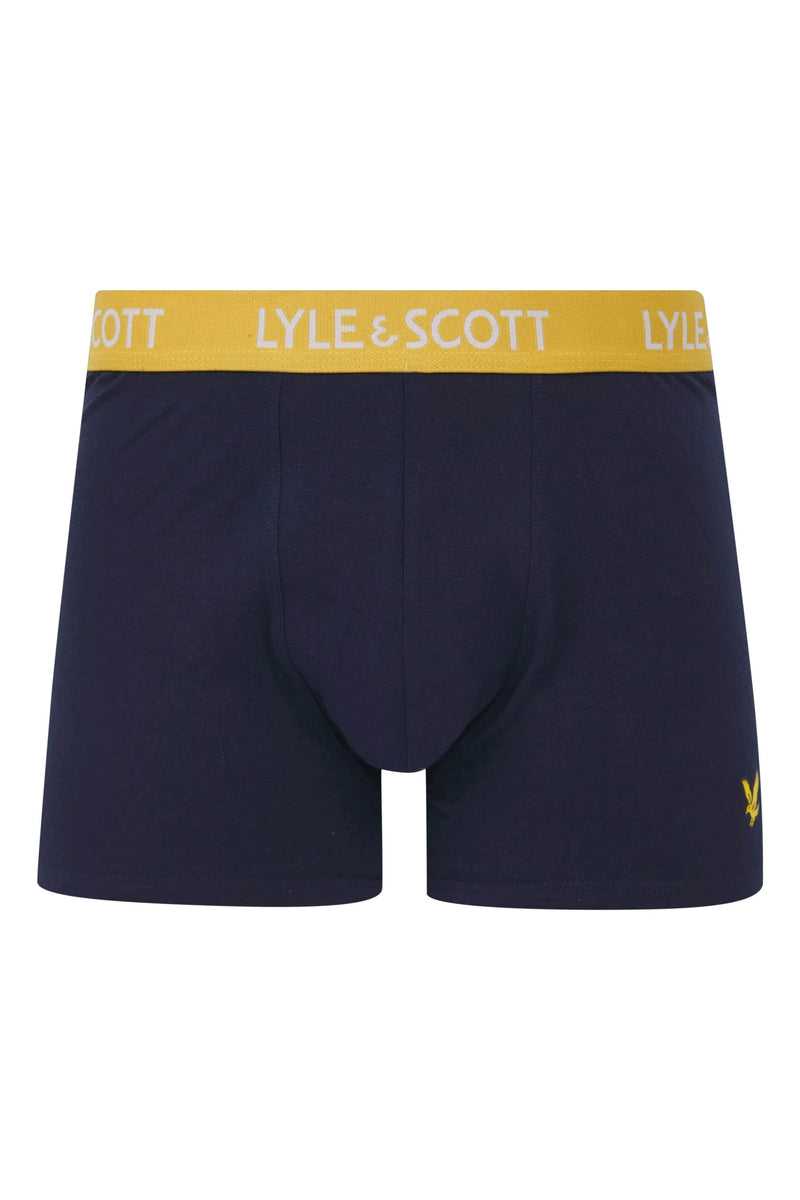Lyle & Scott Miller 5 Pack Boxer Briefs Black Multi Waistband