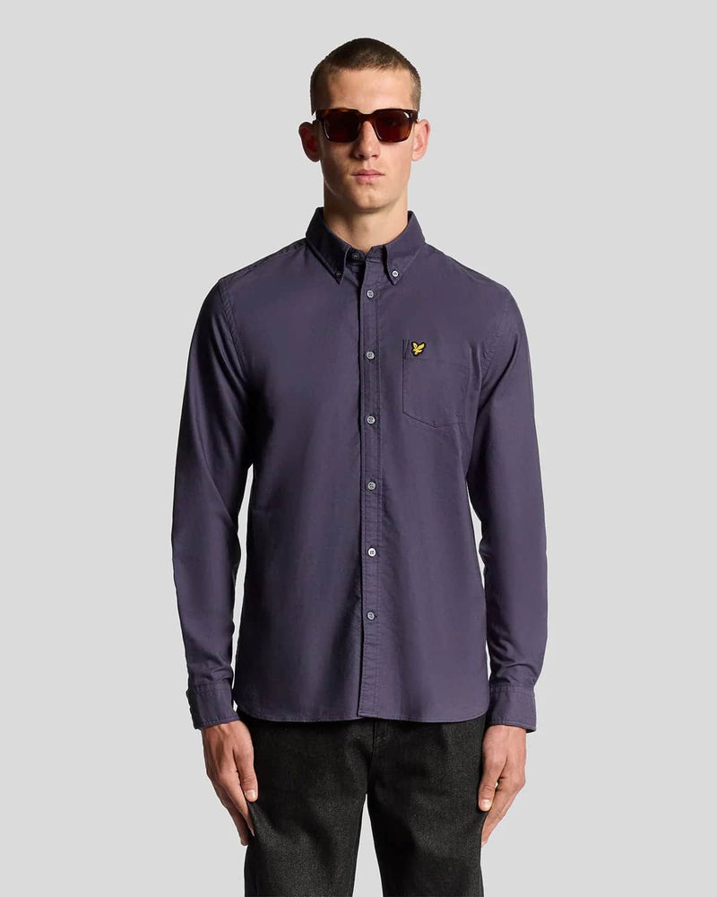 Lyle & Scott Plain Oxford Shirt Graystone Northern Ireland Belfast