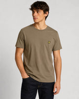 Lyle & Scott Plain T-Shirt Khaki Ash Green Northern Ireland Belfast