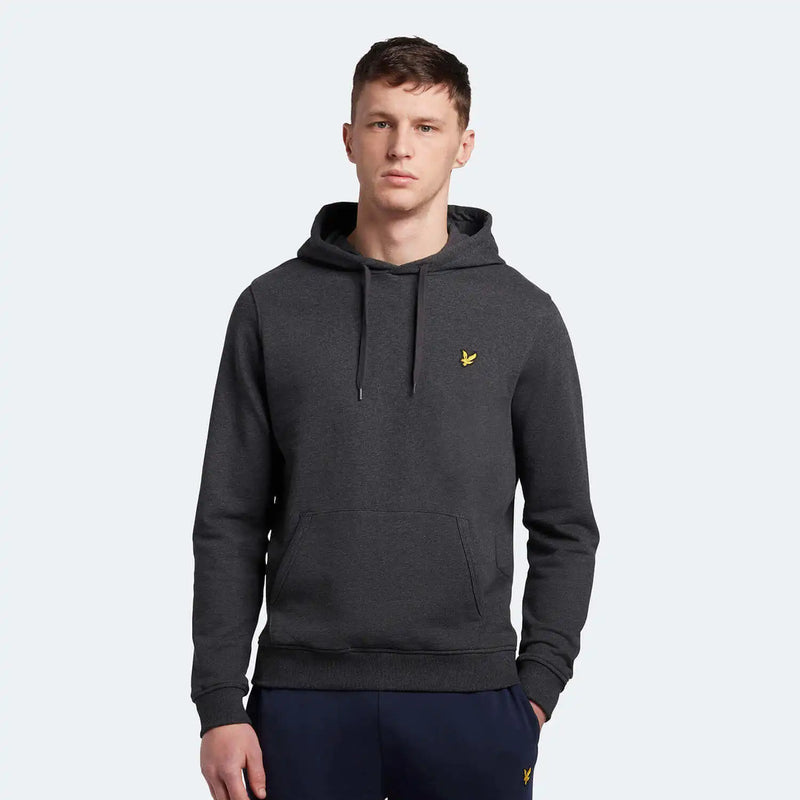 Lyle & Scott Pullover Hoodie Charcoal Marl - Shirts & Tops