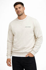 Lyle & Scott Script Heavyweight Loopback Crew Neck Sweatshirt Ice