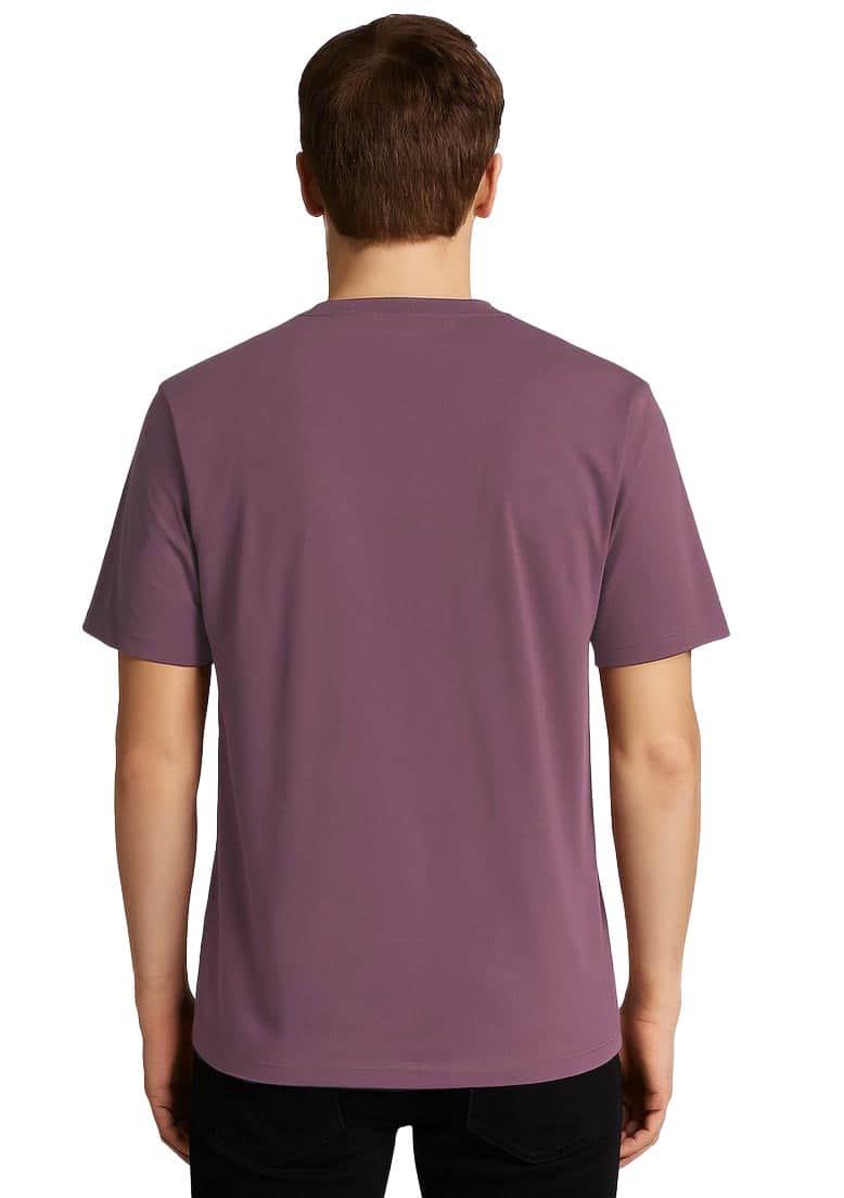 Lyle & Scott Script T Shirt Dusky Maroon Northern Ireland Belfast