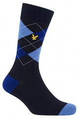 Lyle & Scott Socks 3 Pack Gift Box Flanders Stripe - Beacon Blue