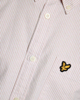 Lyle & Scott Stripe Oxford Shirt Pink Grapefruit / White Northern
