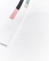 Lyle & Scott Striped Tipped Polo Shirt White/Dark Navy Northern