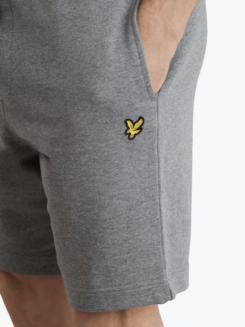 Lyle Scott Sweat Shorts Mid Grey Marl