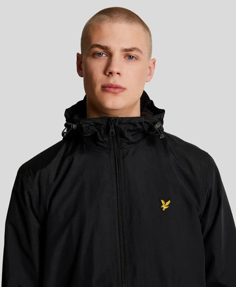 Lyle & Scott Zip Through Hooded Jacket Black Northern Ireland Belfast