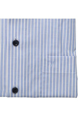 Marvelis Mens Long Sleeve Dress Shirt Modern Fit 7220/44/11 Pinstripe