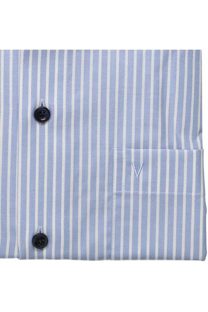 Marvelis Mens Long Sleeve Dress Shirt Modern Fit 7220/44/11 Pinstripe